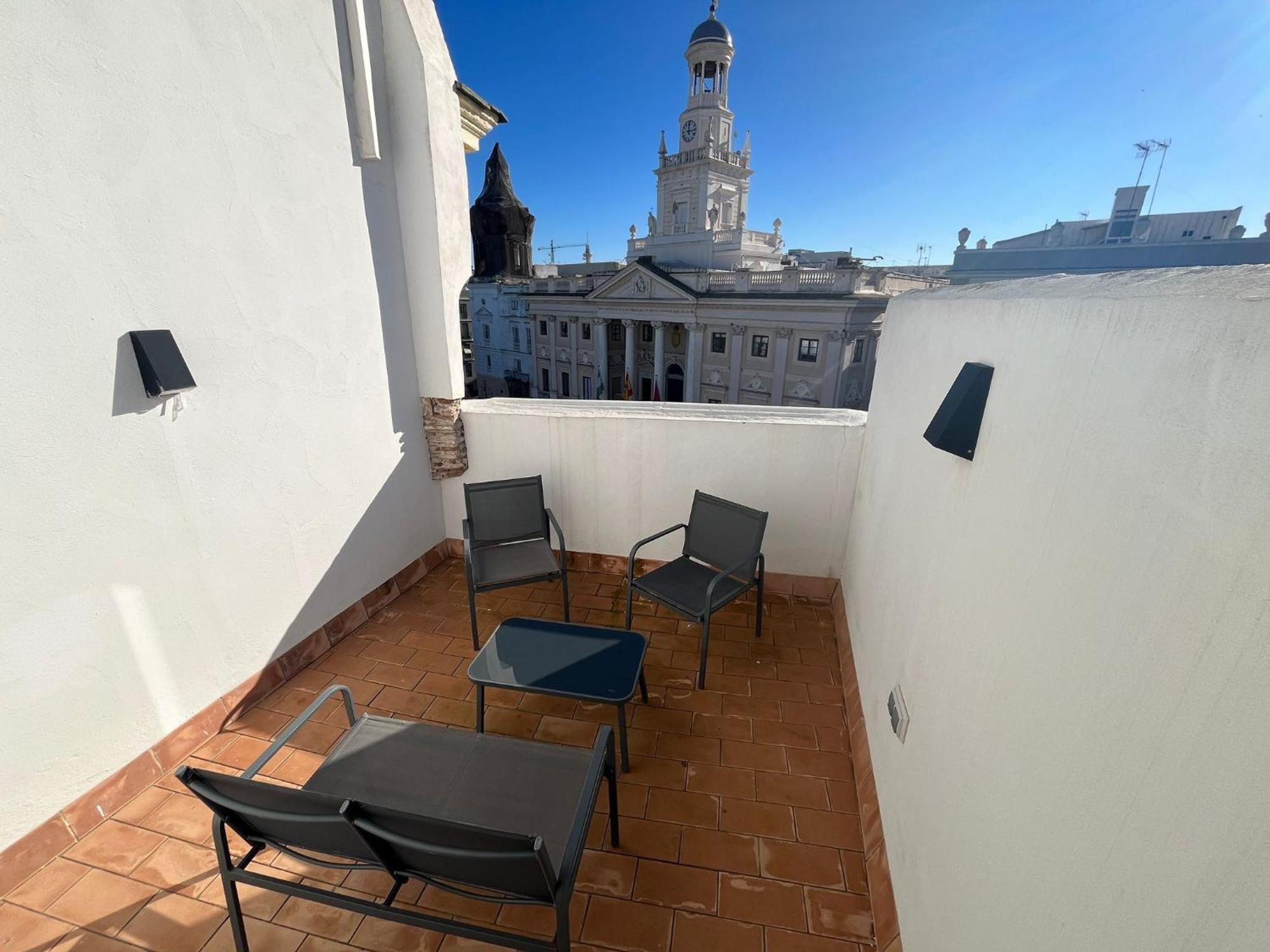 Апартаменты Penthouse La Plaza En Cadiz Centro Grupo Ac Gestion Экстерьер фото